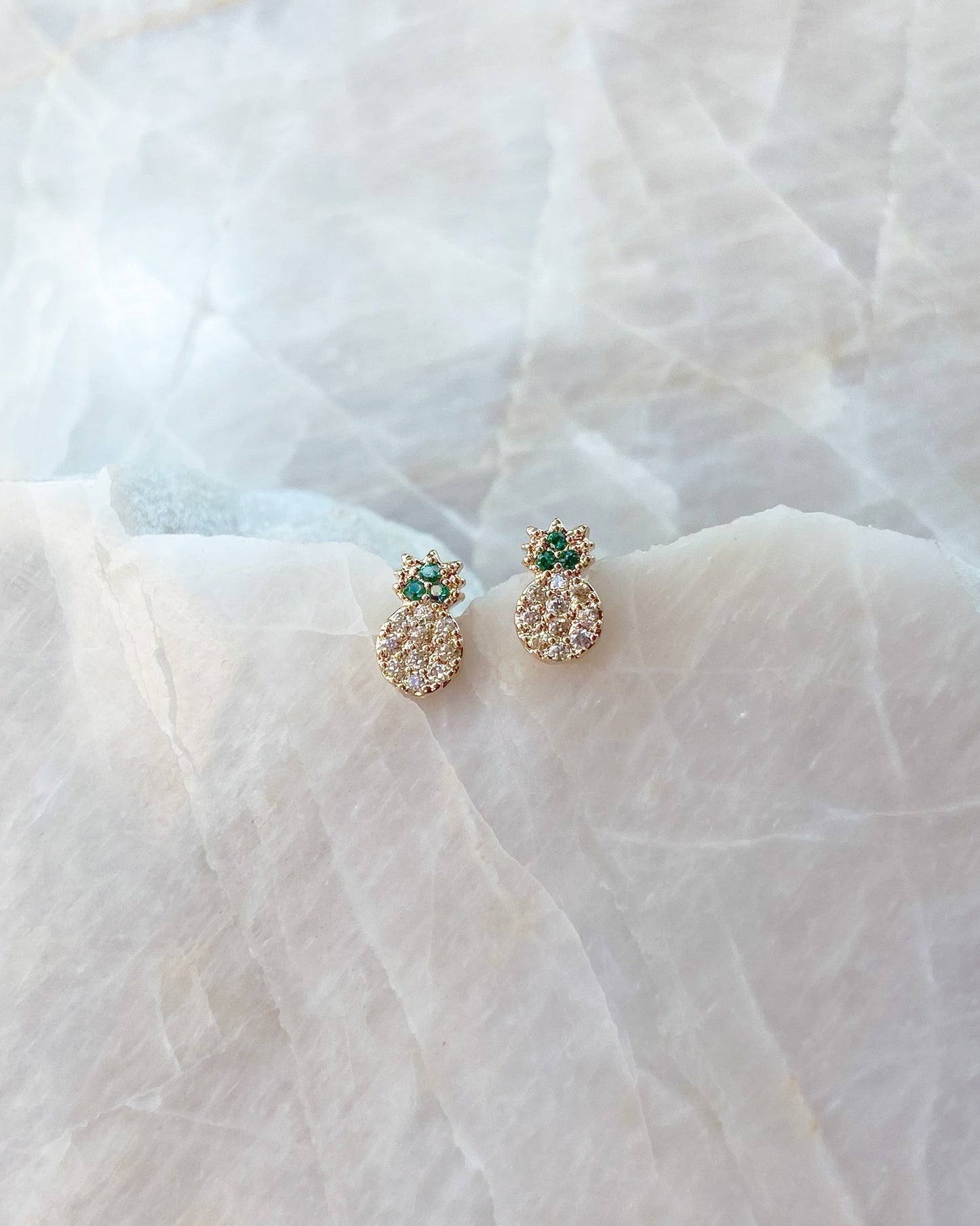 Brinco Abacaxi Cravejado