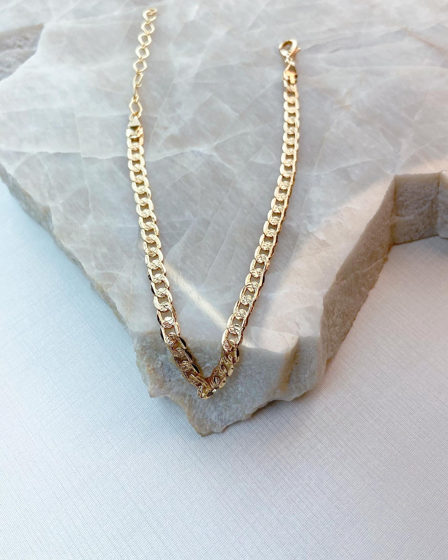 Pulseira Corrente Elo Grumet Fino