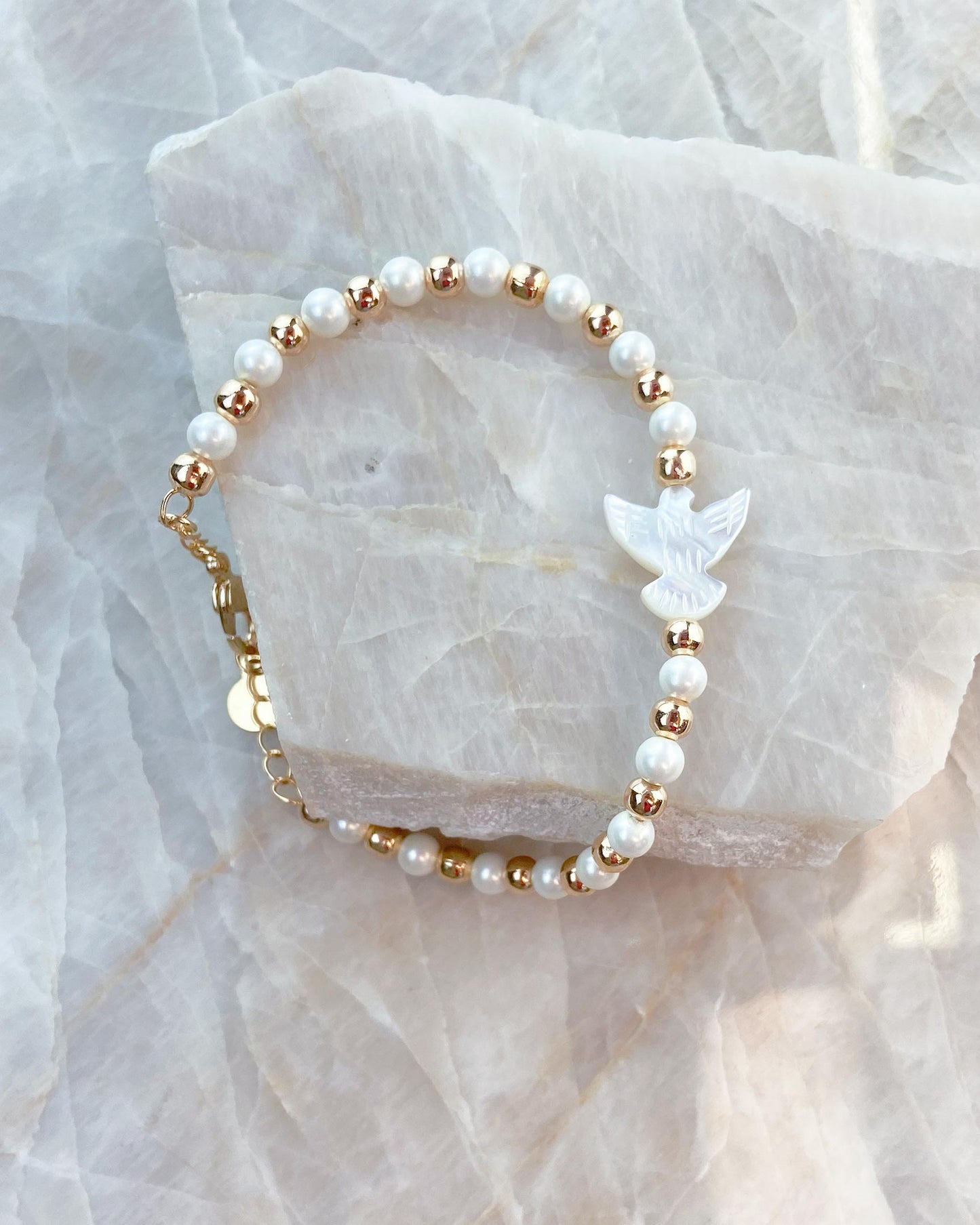 Pulseira Espirito Santo Pérolas Shell
