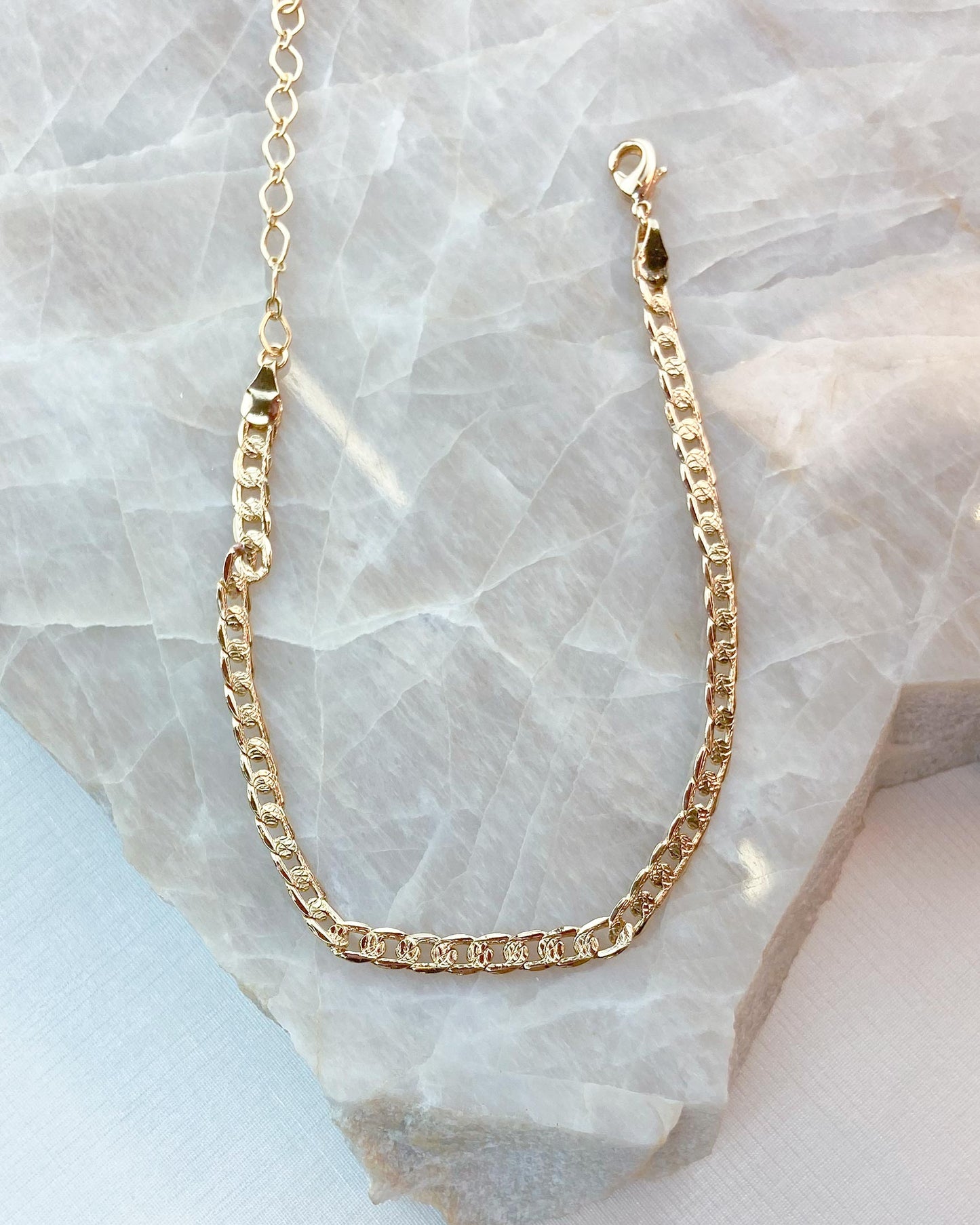 Pulseira Corrente Elo Grumet Fino