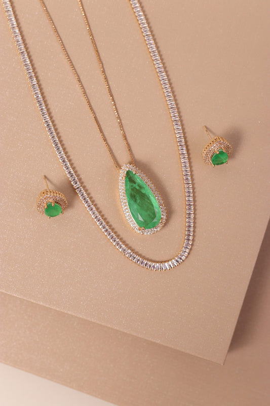 Conjunto Esmeralda Luxo